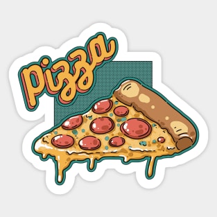 Tasty pizza slyce Sticker